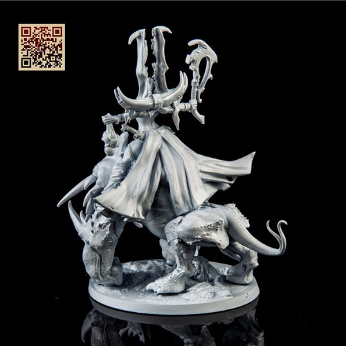 Zariath on Wargosaur figure new, assembled and primed