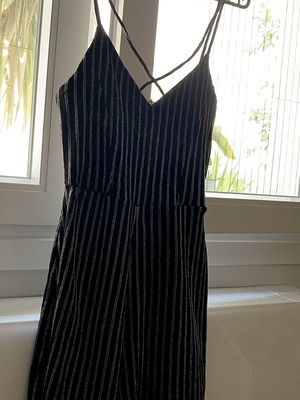 Stradivarius jumpsuit used, size M, black with shorts bottom