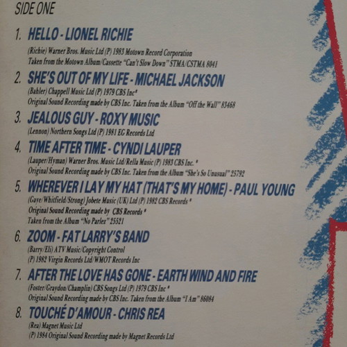 16 Classic Love Songs vinyl like new, 1984, 33 rpm