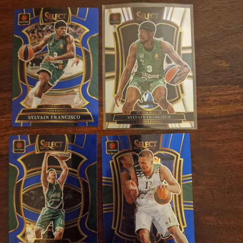 Panini Euroleague Select Zalgiris basketball cards pack of 4 new