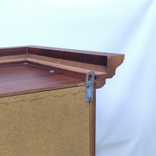 Vintage wall display cabinet with glass door and shelves like new