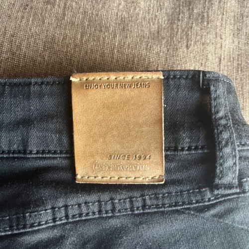 Stradivarius black jeans like new with rips size S