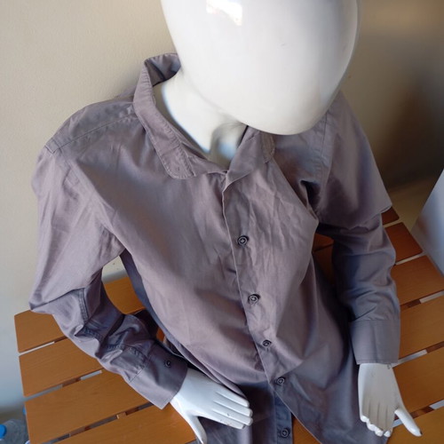 Ovs Fashion men's gray long-sleeve shirt like new, size S