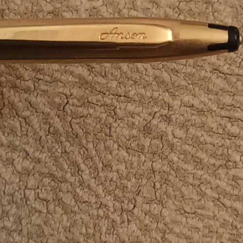 Karatclad Anson Pensil mechanical pencil like new with deep gold plating