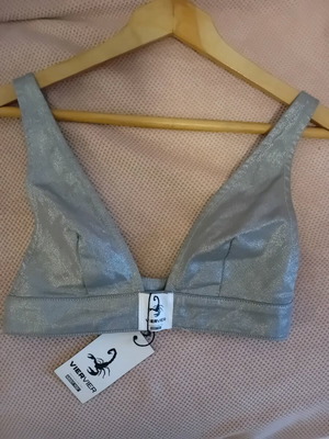 Silver top new, 100% organic cotton Viervier XS