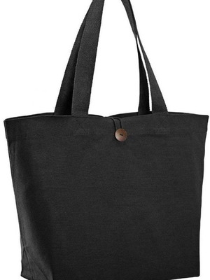 UBAG Davos Shopping Bag Black 30L 100% Brushed Cotton - New