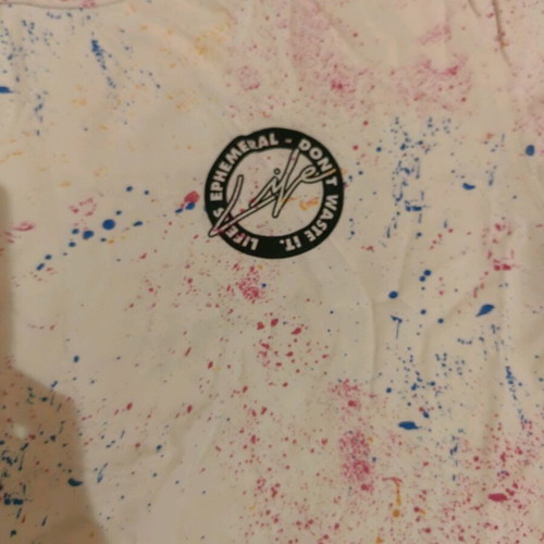 Bershka men's short sleeve t-shirt size M like new, white multicolor