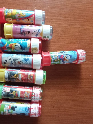 Soap bubbles new with Mickey, Cars, Frozen images