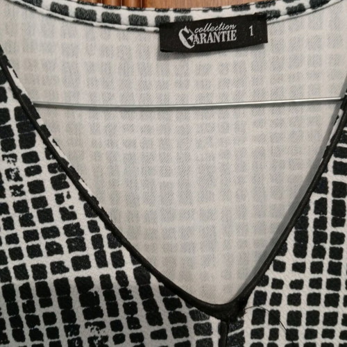 Garantie women's dress with lace, like new, No1 S/M, black-white