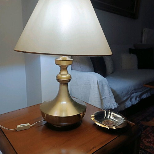Set of vintage bronze table lamps like new