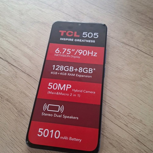 TCL 505 Dual SIM 4GB/128GB Blue new