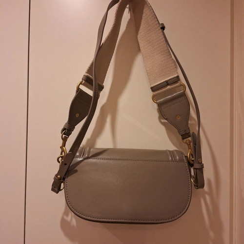 Zara shoulder bag with 2 straps beige and green like new
