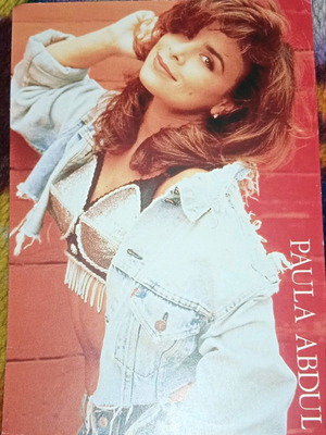 Paula Abdul postcard new, 90s decade