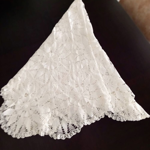 Handmade Crochet Round Tablecloth 176 cm Diameter 100% Cotton New