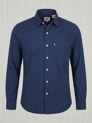 Levi’s men's navy long-sleeve shirt size Small used
