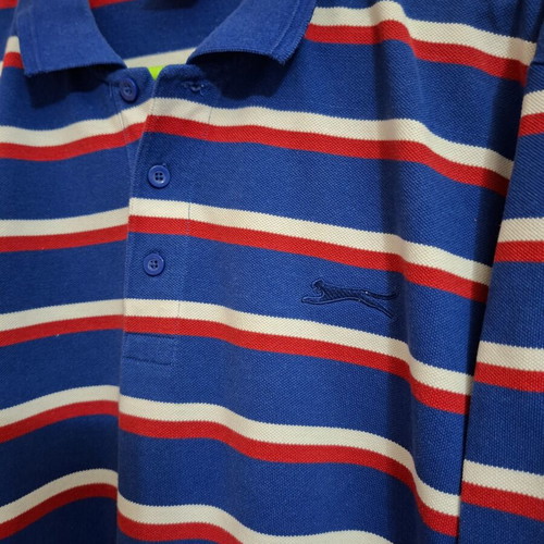 Men's Polo Shirt used, size 2XL, blue