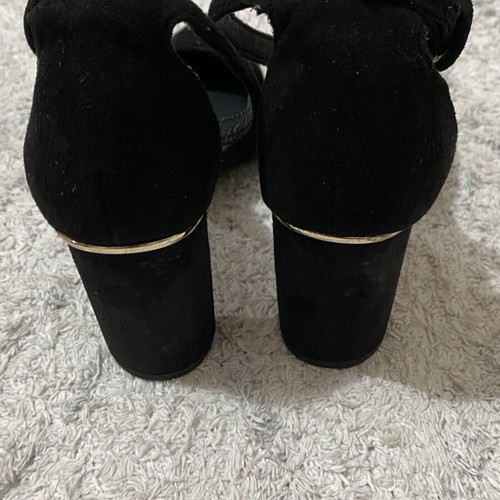 Exe black pumps size 36 used with suede insole and anti-slip sole