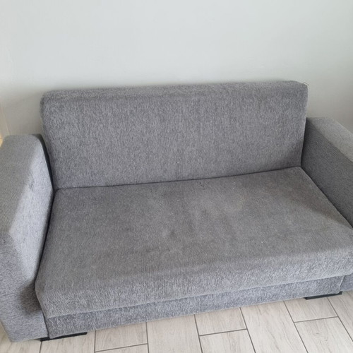 Sofa bed used, two-seater with functional mechanism