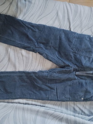 Benetton kids' corduroy jogger pants, size XS 110cm, dark blue