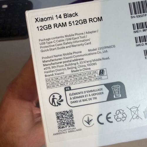 Xiaomi 14 5G 12GB RAM 512GB Black Android Smartphone like new