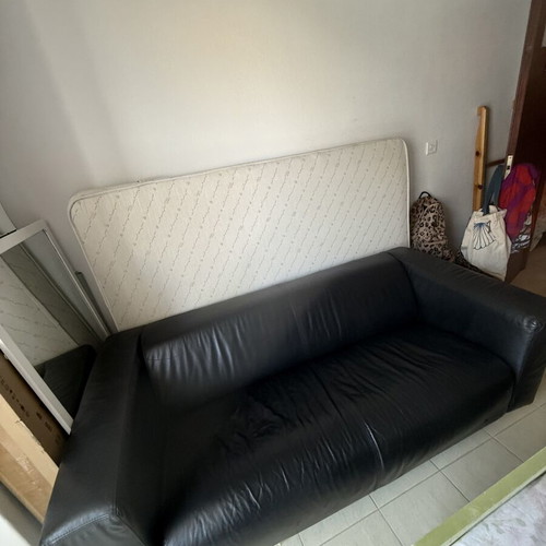 Ikea leather sofa