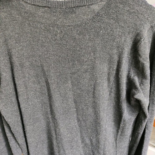 Zara blouse used, grey with pearl cuffs, size M