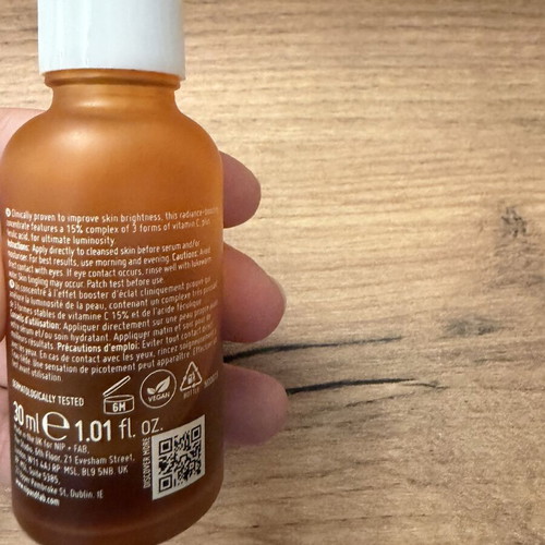 Vitamin C Nip and Fab serum used
