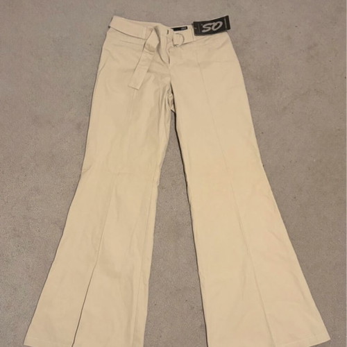 Vintage low waist elegant pants beige, size XS, like new