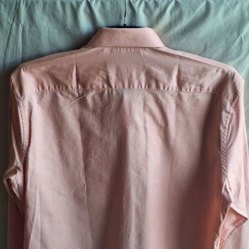 Berto Lucci Salmon Cotton Shirt XXL, new with tags