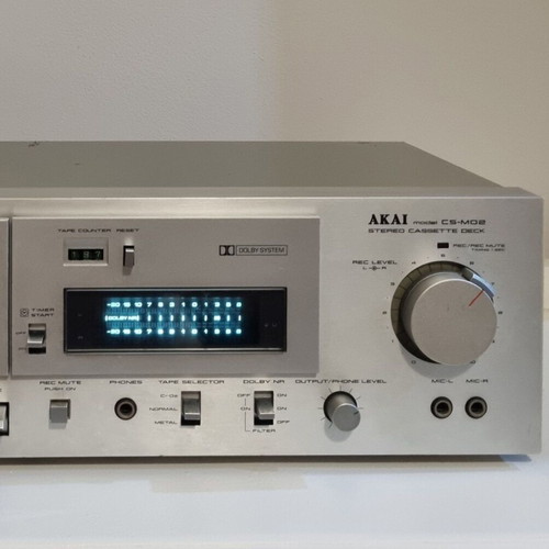 Akai CS M02 cassette player, functional