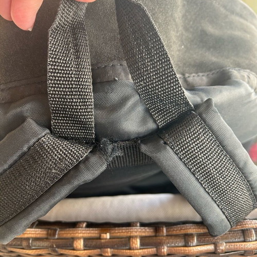 O’Neill black suede backpack used