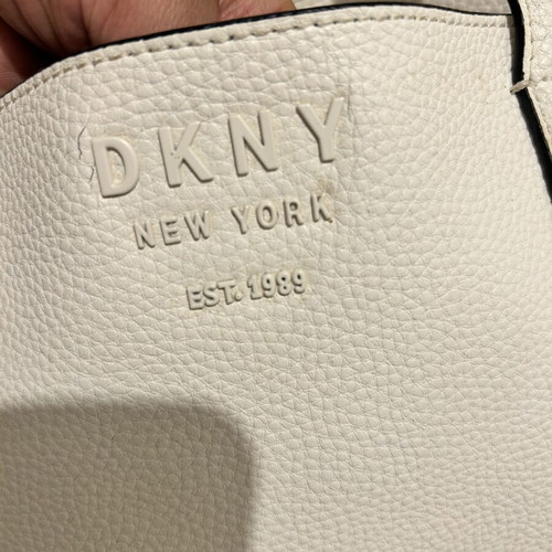 DKNY shoulder bag like new, ivory leather