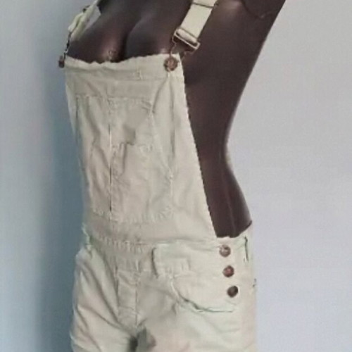 FB sister denim jumpsuit in mint color like new