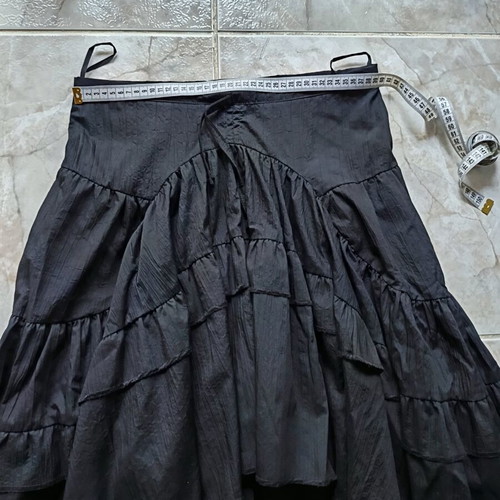 Decibel cotton skirt, black, size S