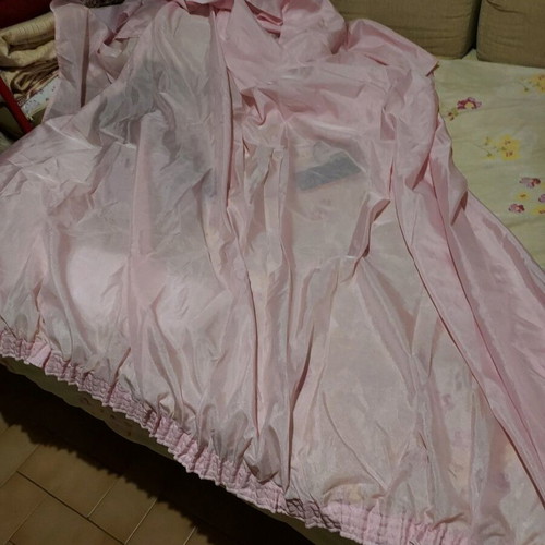 Curtain pink color like new, width 2.45 m length 2.37 m
