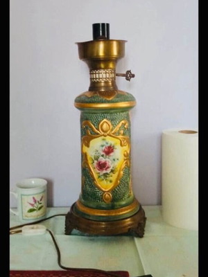 Large Portatif Base used, ceramic with bronze, 45 cm