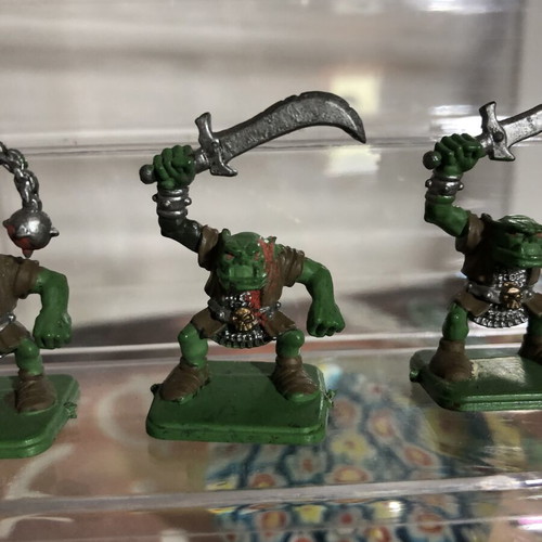 HeroQuest Orcs miniature figures vintage, used set of 3