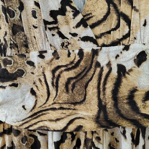 BSB Collection Midi Dress Tiger Print Medium like new