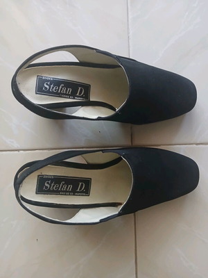 Suede pumps black used Stefan D. size 37