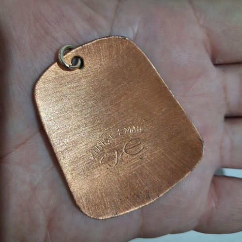 Vintage Mid-Century Copper Pendant with Enamel from Kunst Email