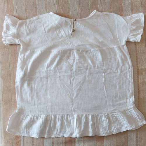 Zara girls blouse white size 98 cm like new