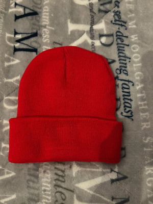 Children's hat used, red, size S