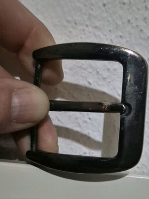 Ορειχάλκινη αγκράφα ζώνης μεταχειρισμένη, 4 cm, μασίφ ορείχαλκος