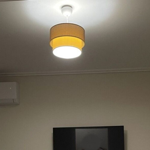 PWL-1087 Pakoworld Ceiling Light E27 like new, beige gold-cream