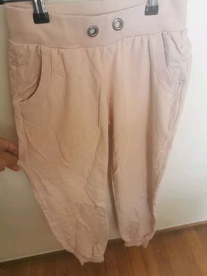 Women's tracksuit used, pink, elastic waist, size S