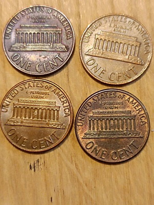 Usa coins 4 Lincoln cents like new