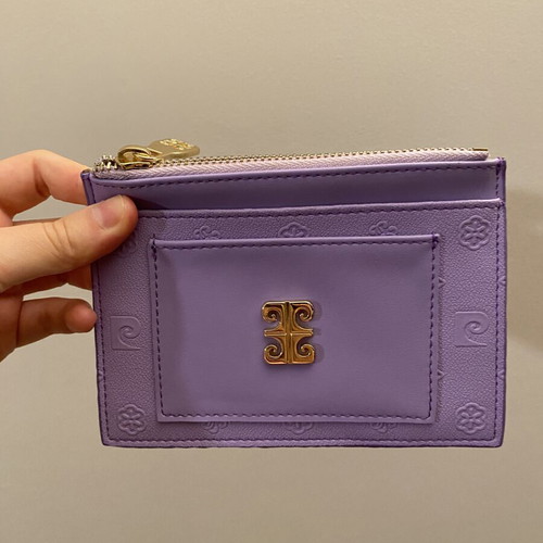Pierre Cardin Purple Card Holder and Coin Purse like new