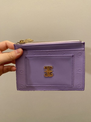 Pierre Cardin Purple Card Holder and Coin Purse like new
