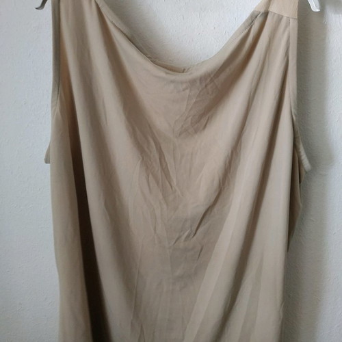 Women's blouse used with strass details beige XL