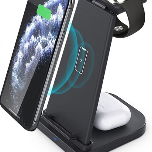 Fast wireless charger for iPhone, iWatch and AirPods like new